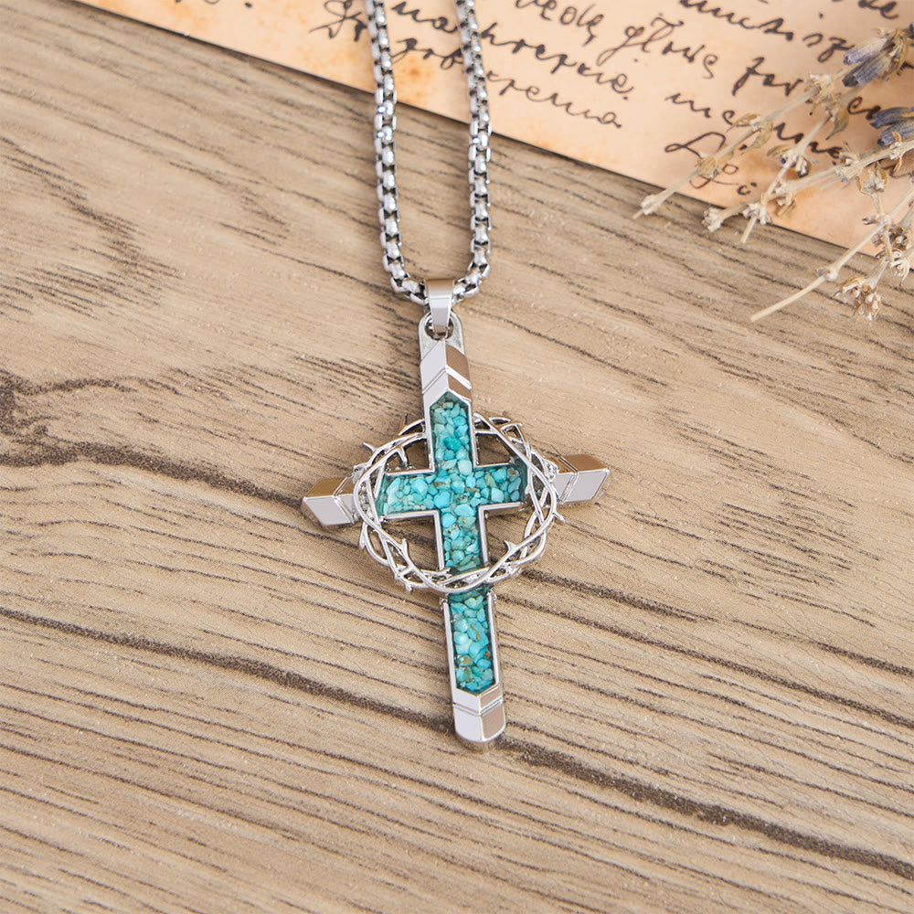 FREE Today: Thorn-Wrapped Inlaid Cross Pendant Necklace: A Symbol of Christ’s Sacrificial Love - image 7