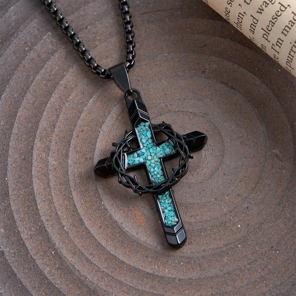 FREE Today: Thorn-Wrapped Inlaid Cross Pendant Necklace: A Symbol of Christ’s Sacrificial Love - image 6