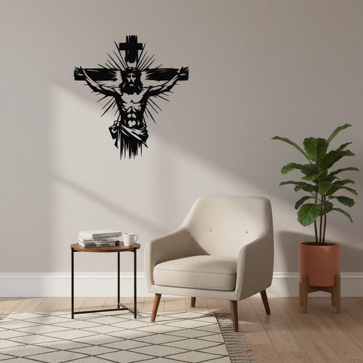 Christianartworkshop Jesus Crucifixion Metal Wall Decor: Bold Statement of Redemption - image 4