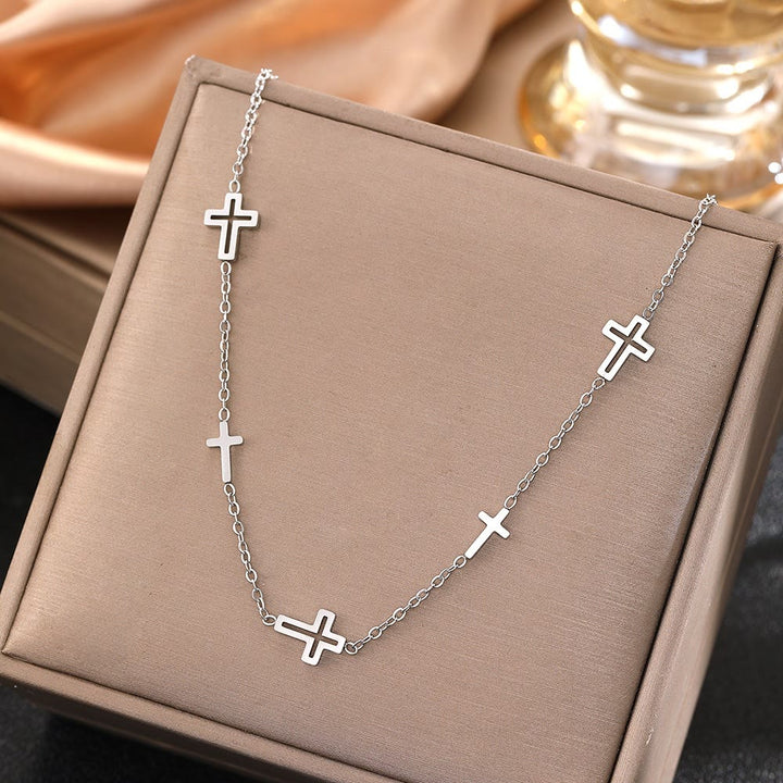 Christianartworkshop Dainty Open Cross Station Chain Necklace: A Testament to Gentle Devotion & Everlasting Christian Grace - image 7