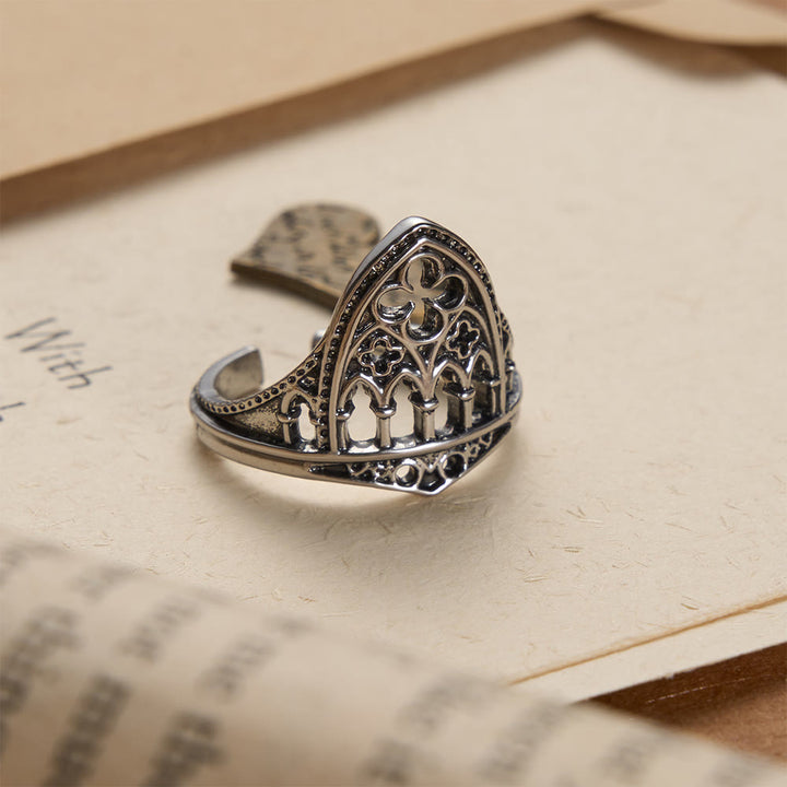 Devotion Ring Christianartworkshop Gothic Cathedral Window Devotional Ring with Quat ...