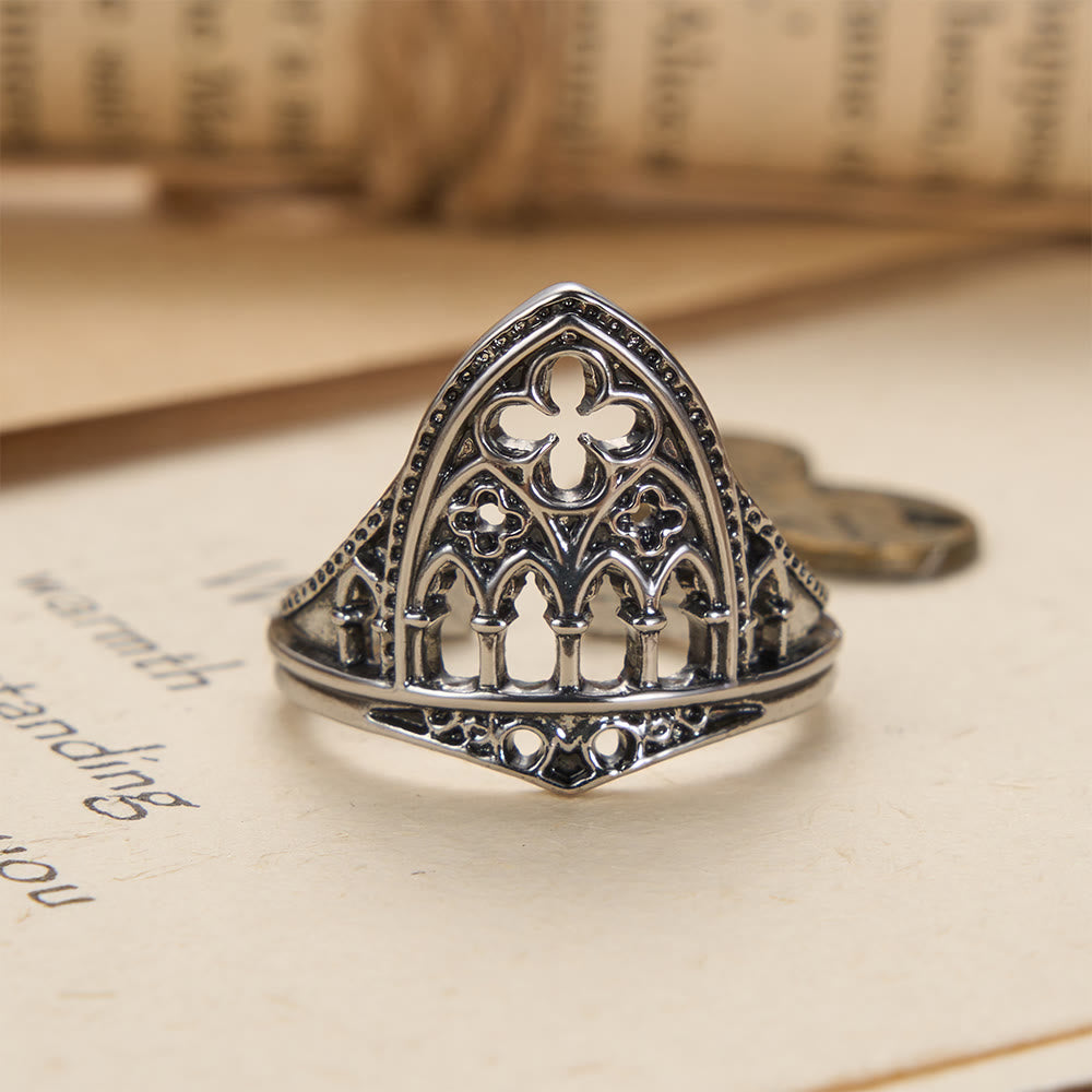Devotion Ring Christianartworkshop Gothic Cathedral Window Devotional Ring with Quat ...