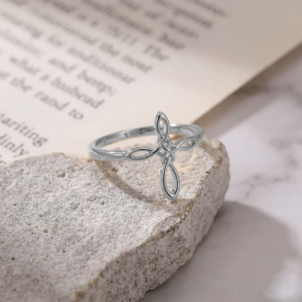 Christianartworkshop Celtic Knot Cross Devotional Ring: Emblem of Eternal Faith & Divine Connection - image 8
