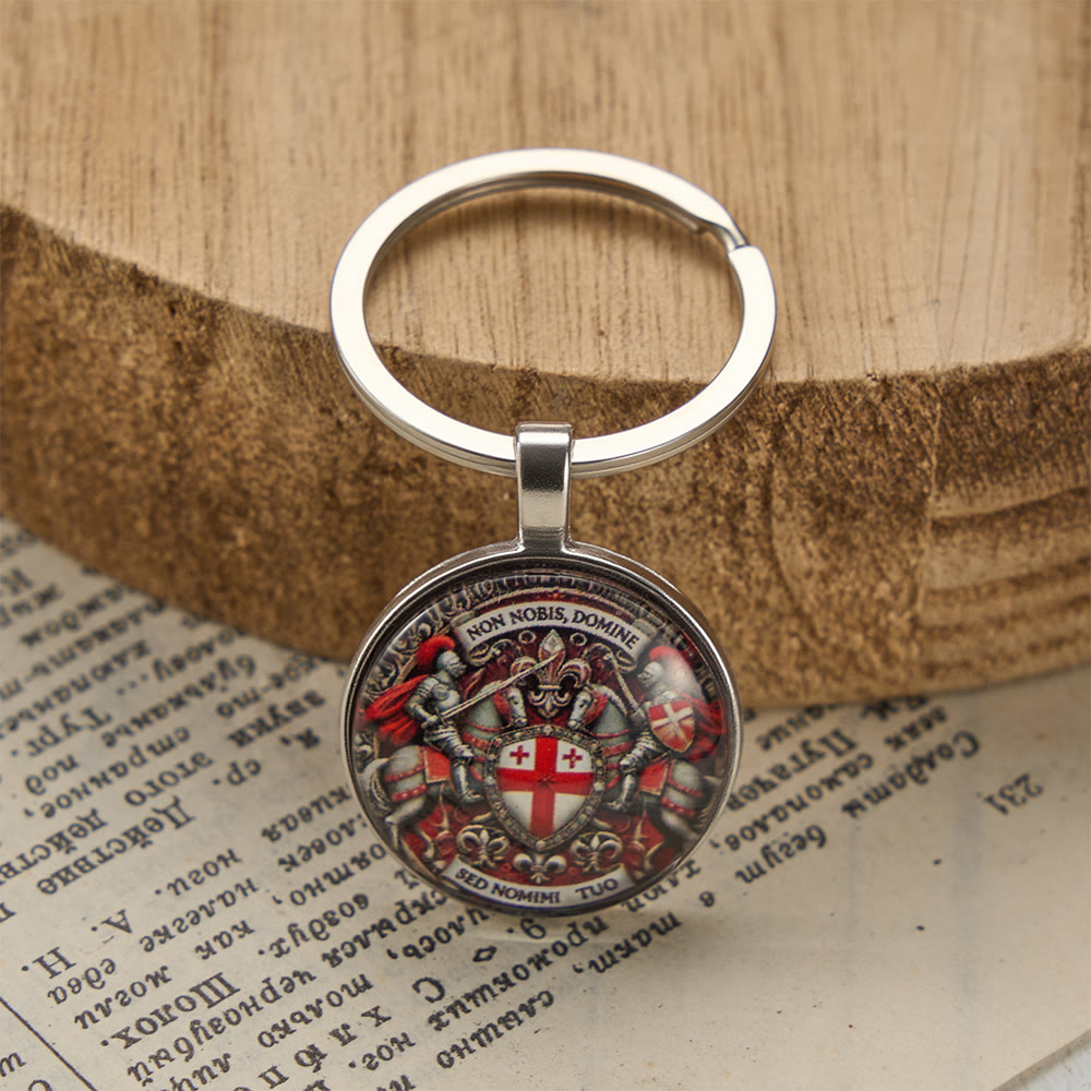 Christianartworkshop Spiritual Companion Knights Templar Keychain: Faith-Filled Token of Chivalric Grace - image 3
