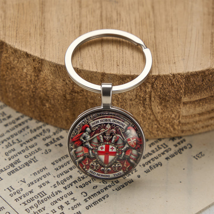 Christianartworkshop Spiritual Companion Knights Templar Keychain: Faith-Filled Token of Chivalric Grace - image 3