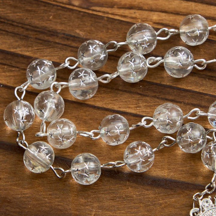 FREE Today: Frosted Bead Six Tablets Rosary with St. Benedict Medal and Cross - image 7