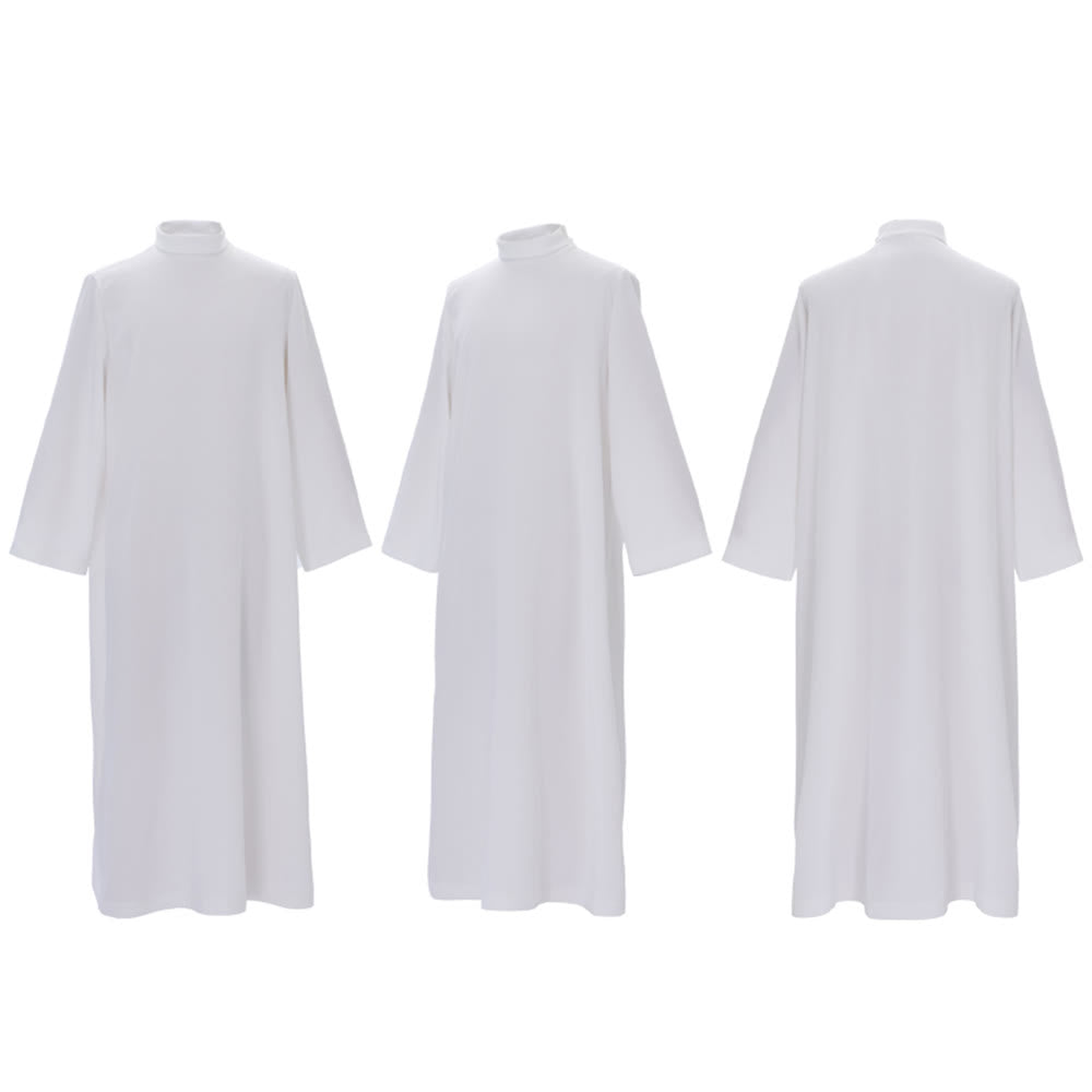 Christianartworkshop Plain White Liturgical Alb for Sacred Ceremonies - image 4