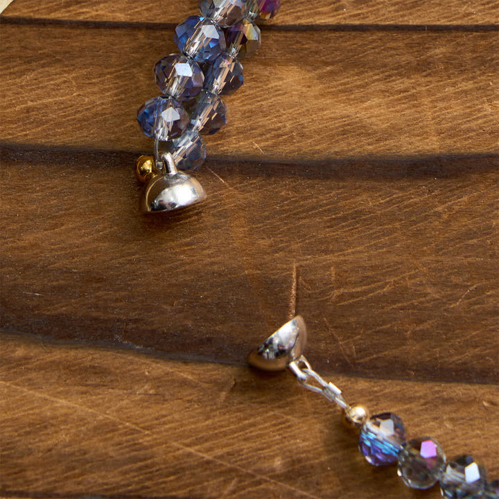 Christianartworkshop Iridescent Faceted Magnetic Clasp Rosary Bracelet with Our Lady for Everyday Faith - image 9
