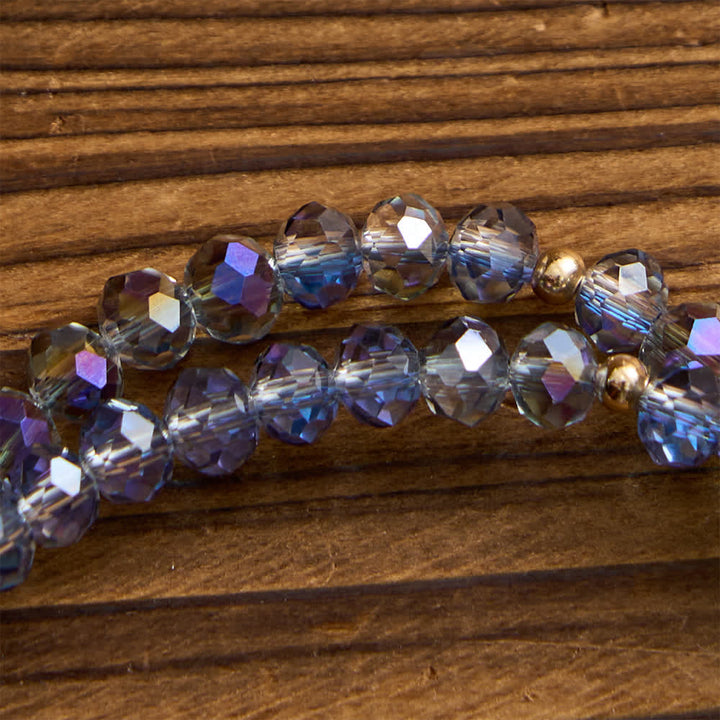 Christianartworkshop Iridescent Faceted Magnetic Clasp Rosary Bracelet with Our Lady for Everyday Faith - image 6