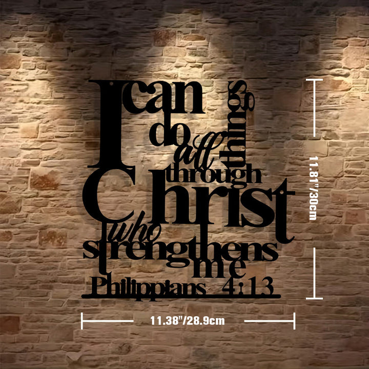 Christianartworkshop Philippians 4:13 I Can Do All Things Metal Wall Decor: Christ’s Strength for Your Walls - image 6