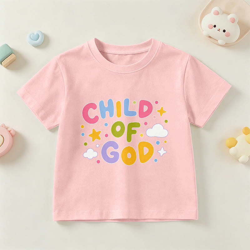 Christianartworkshop Whimsical Pastel Block Letter Child of God Kids T-Shirt - Pink - US/UK/AU 14, EU170 - image 15