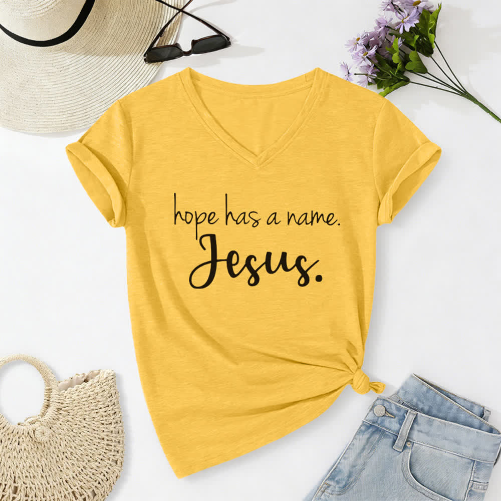 Christianartworkshop I Can't But I Know A Guy Print V-Neck T-shirt - Yellow - 2XL - image 8