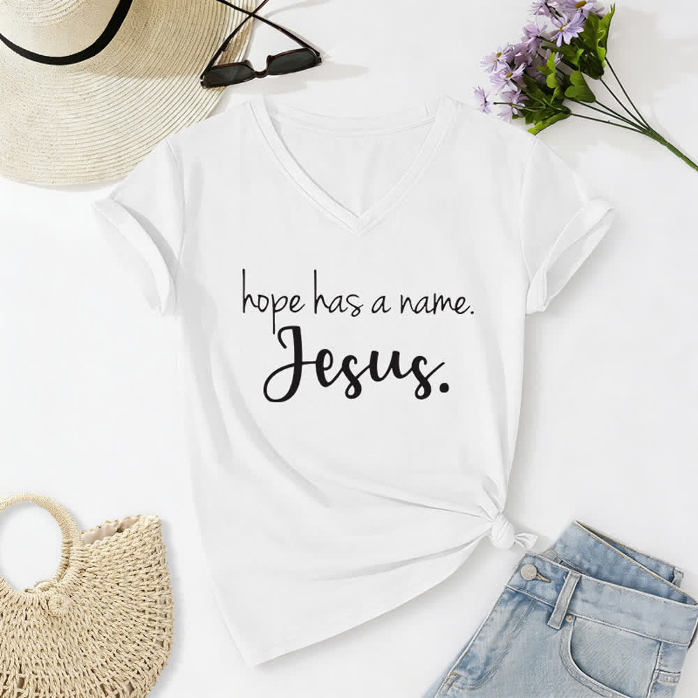 Christianartworkshop I Can't But I Know A Guy Print V-Neck T-shirt - White - 2XL - image 2