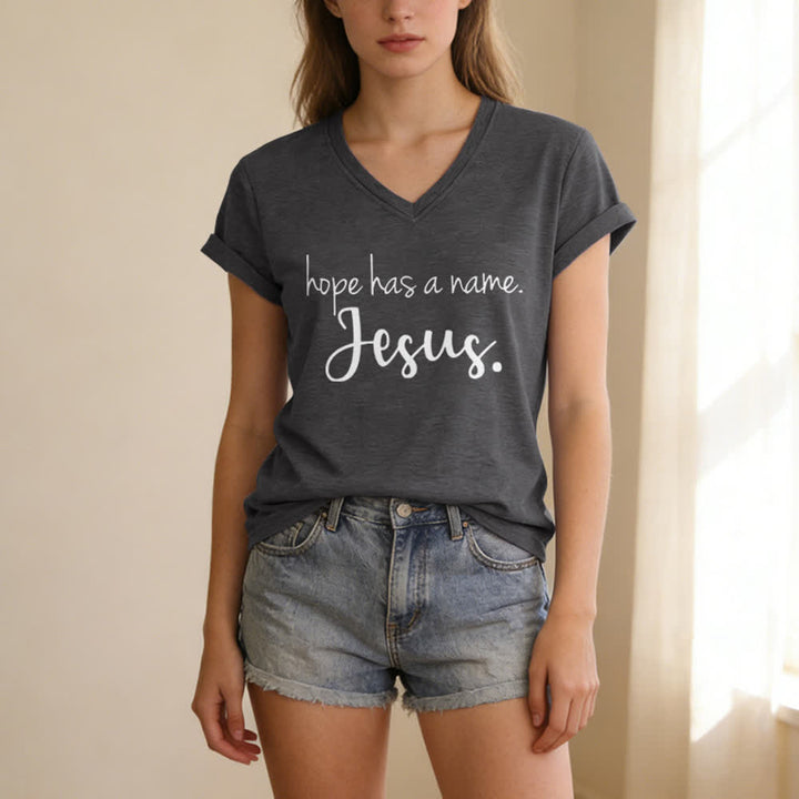 Christianartworkshop I Can't But I Know A Guy Print V-Neck T-shirt - image 5