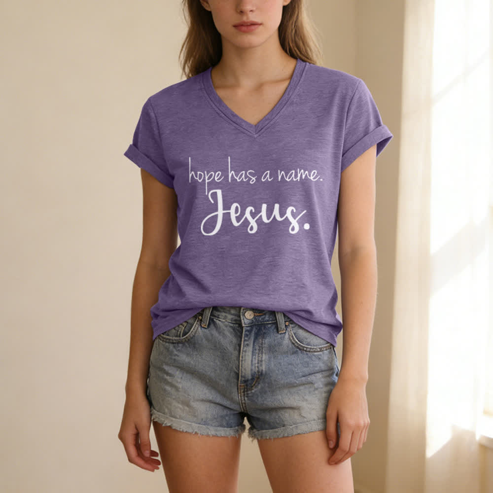 Christianartworkshop I Can't But I Know A Guy Print V-Neck T-shirt - image 25