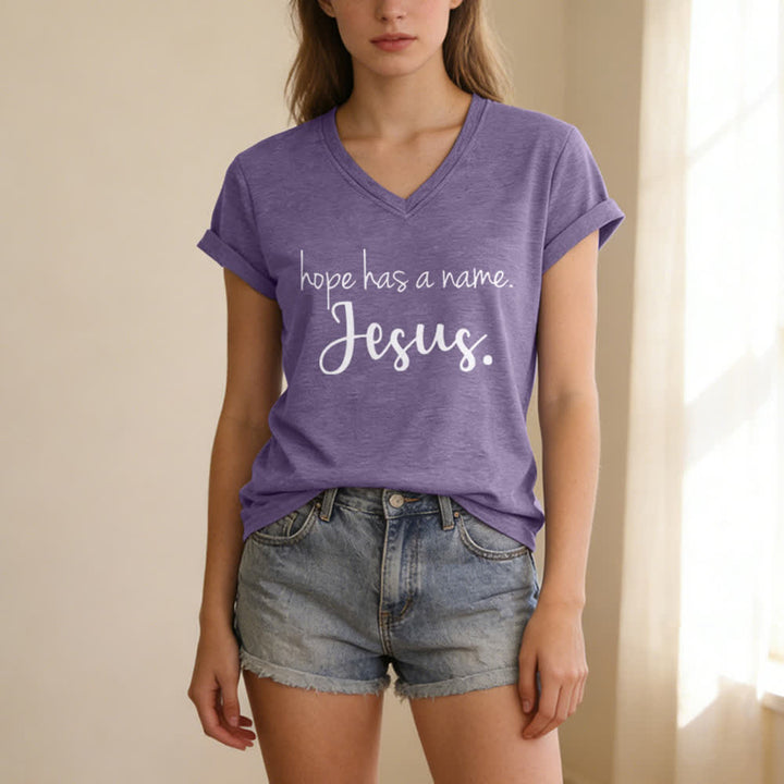 Christianartworkshop I Can't But I Know A Guy Print V-Neck T-shirt - image 25