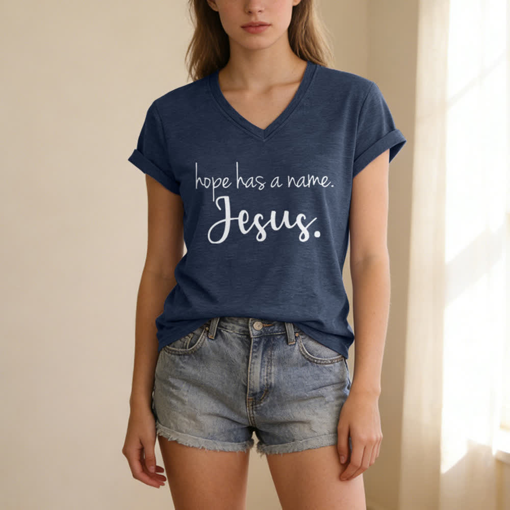 Christianartworkshop I Can't But I Know A Guy Print V-Neck T-shirt - image 17