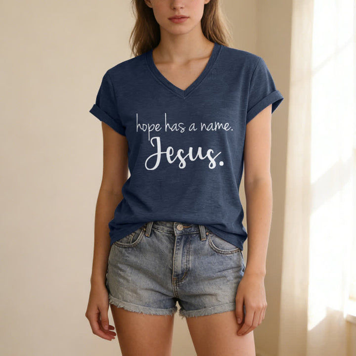 Christianartworkshop I Can't But I Know A Guy Print V-Neck T-shirt - image 17