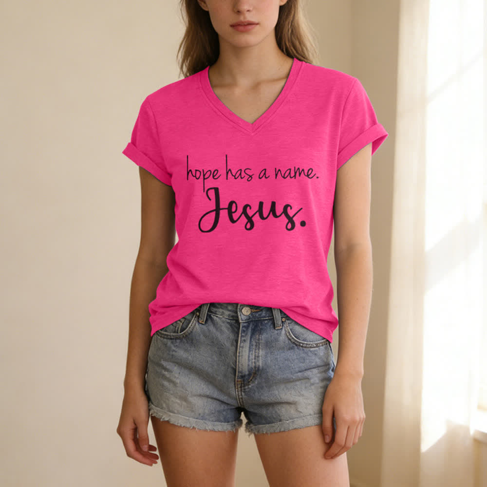 Christianartworkshop I Can't But I Know A Guy Print V-Neck T-shirt - image 23