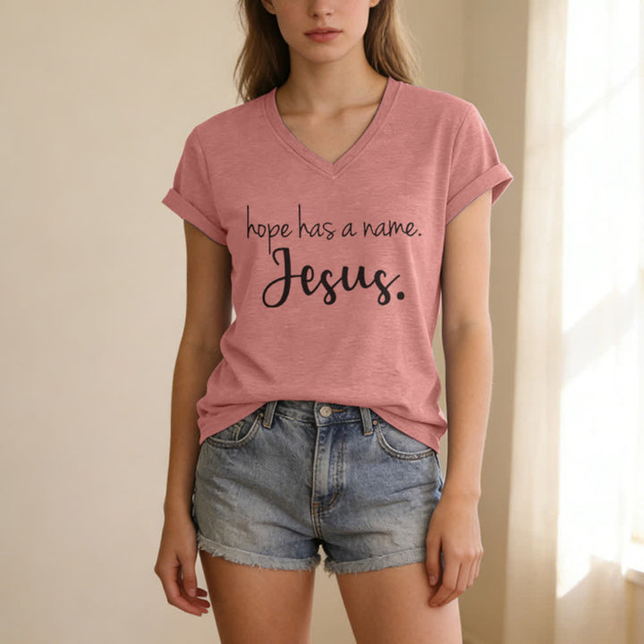 Christianartworkshop I Can't But I Know A Guy Print V-Neck T-shirt - image 19