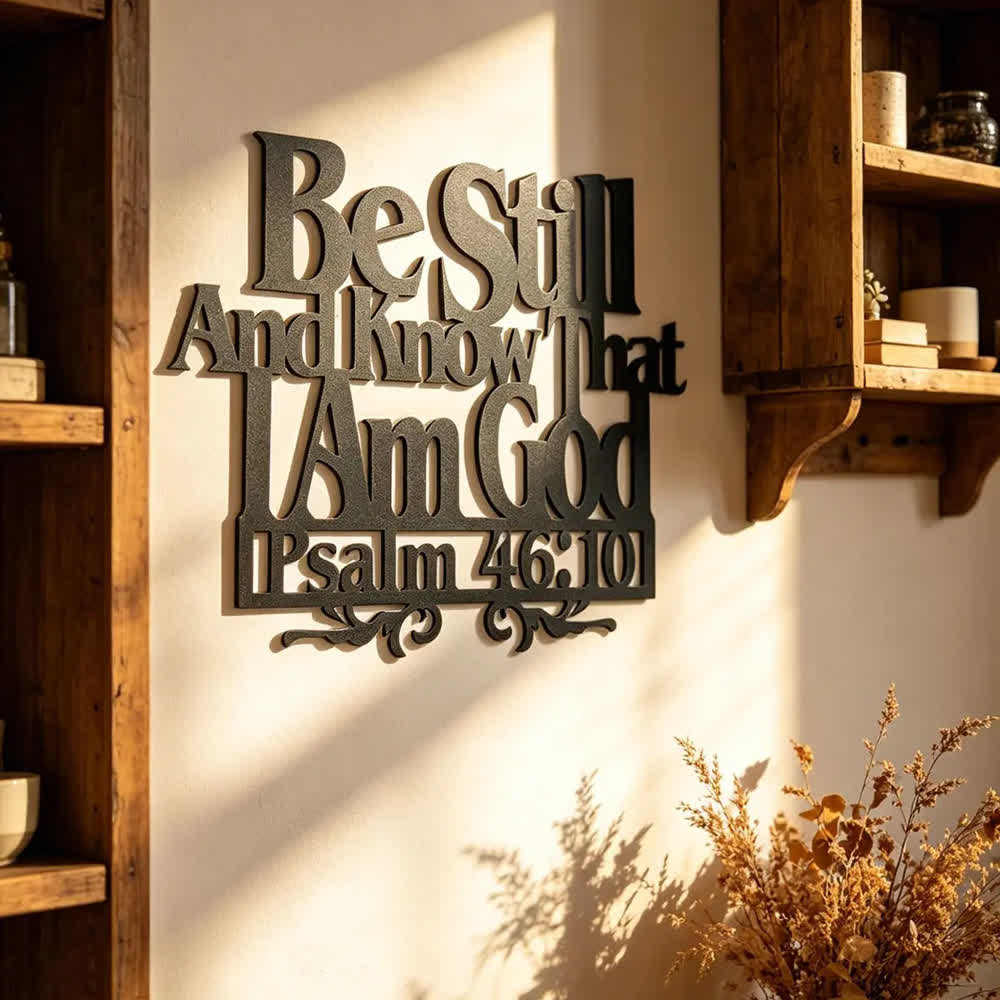 Christianartworkshop Psalm 46:10 Faith Decor: Quiet Reminder of His Sovereignty - image 2