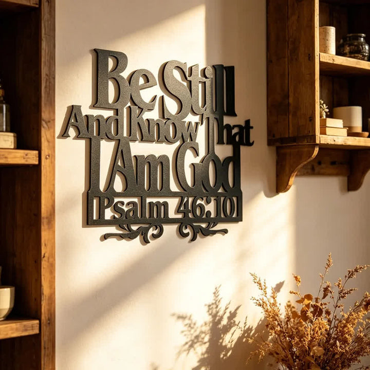 Christianartworkshop Psalm 46:10 Faith Decor: Quiet Reminder of His Sovereignty - image 2