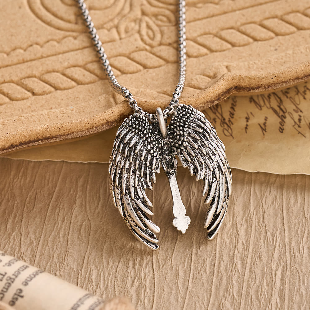 FREE Today: Guardian Angel Wings Cross Pendant Necklace: Spiritual Protection Jewelry - image 1