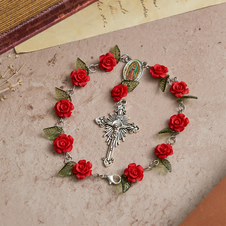 FREE Today: Sacred Red Rose Pocket Rosary with Our Lady's Floral Devotion - image 4
