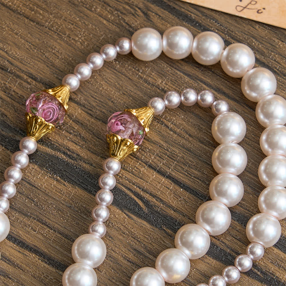 FREE Today: Ivory & Pink Rose Beads Guadalupe Rosary: Sacred Vintage Elegance - image 5