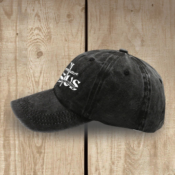 Christianartworkshop Jesus The Way The Truth The Life Nails Cross Washed Baseball Cap - image 2