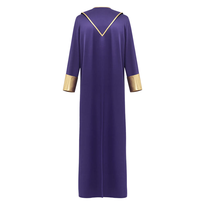 Christianartworkshop Traditional Pastor Robe With Vertical Cross Accents And Sleeve Trim Clergy Robe - image 20