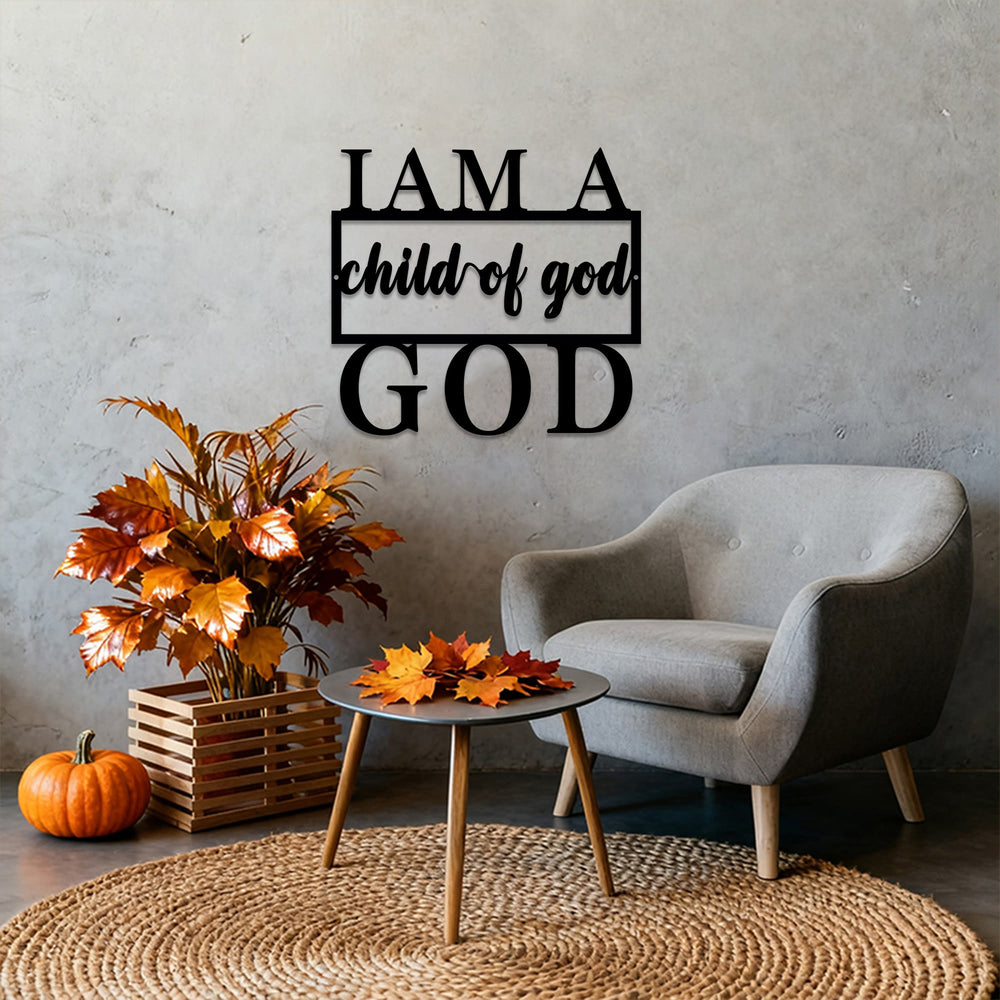 Christianartworkshop I Am A Child Of God Typography Metal Wall Decor: A Timeless Testament Of Belonging - image 1
