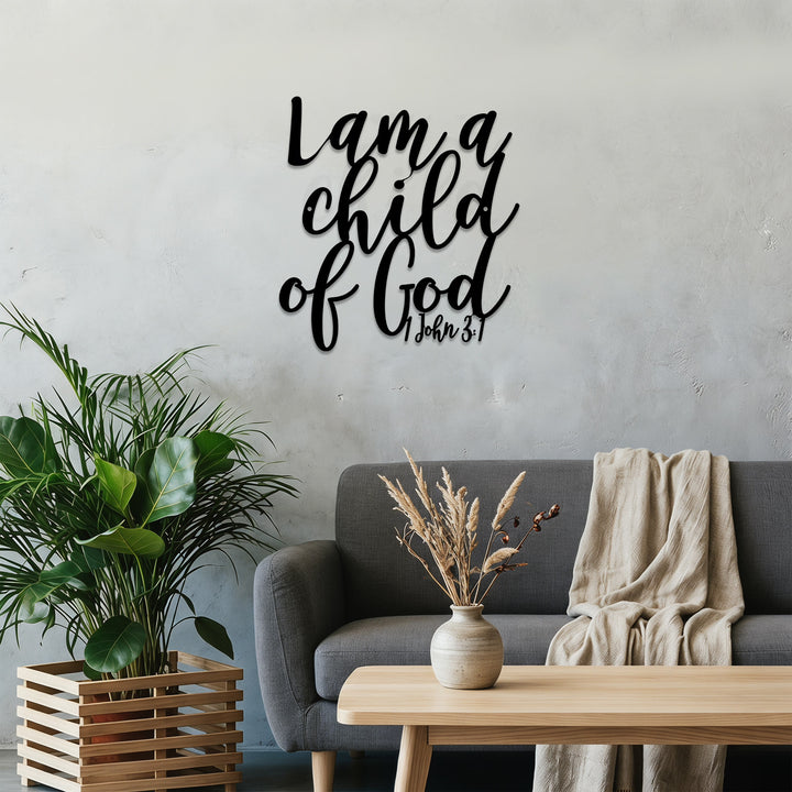 Christianartworkshop I Am A Child Of God 1 John 3:1 Metal Wall Decor: A Heartfelt Declaration Of Divine Belonging - image 4