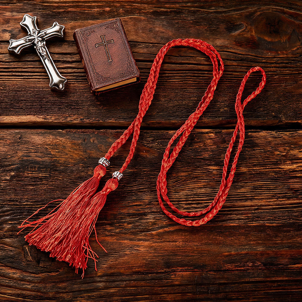 Christianartworkshop Braided Cincture with Accents & Tassels: A Sacred Liturgical Accessory - image 3