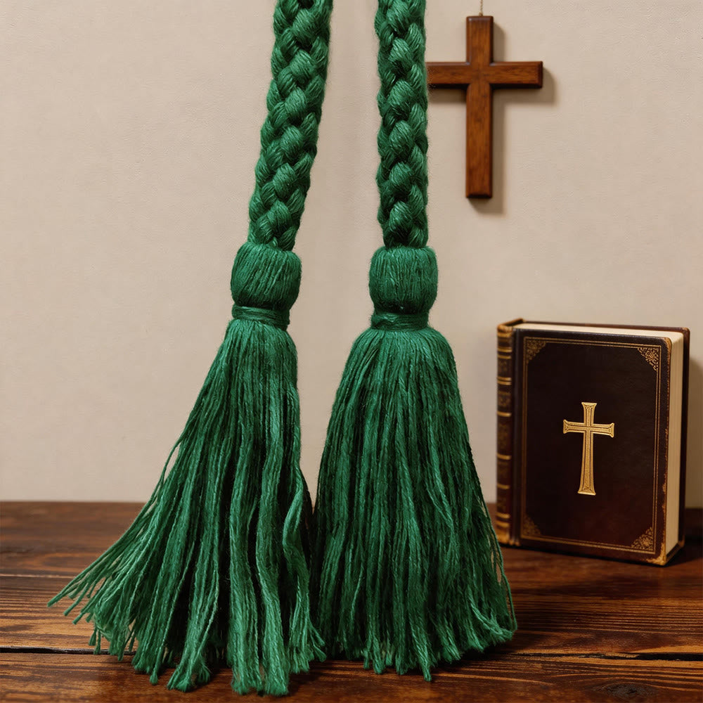 Christianartworkshop Simple Braided Cincture with Hanging Tassels: A Practical Liturgical Belt - image 4