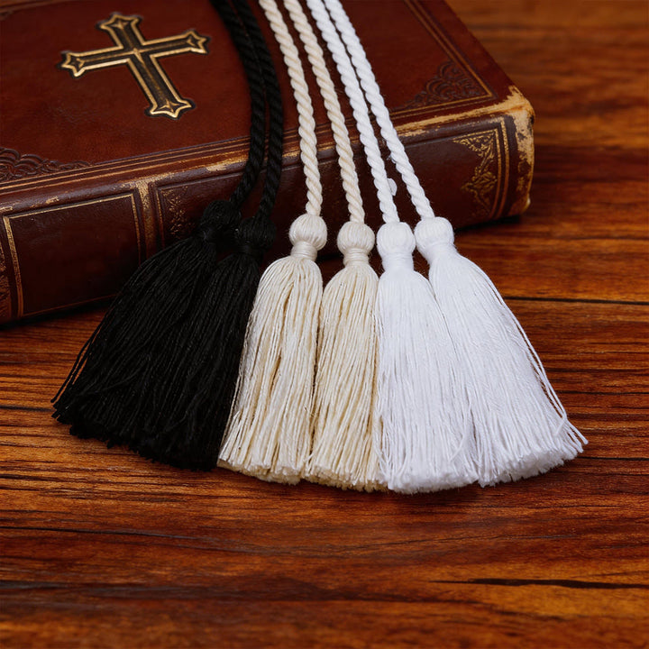 Christianartworkshop Traditional Clergy Cincture with Tassels: A Symbol of Service & Commitment - White - image 6