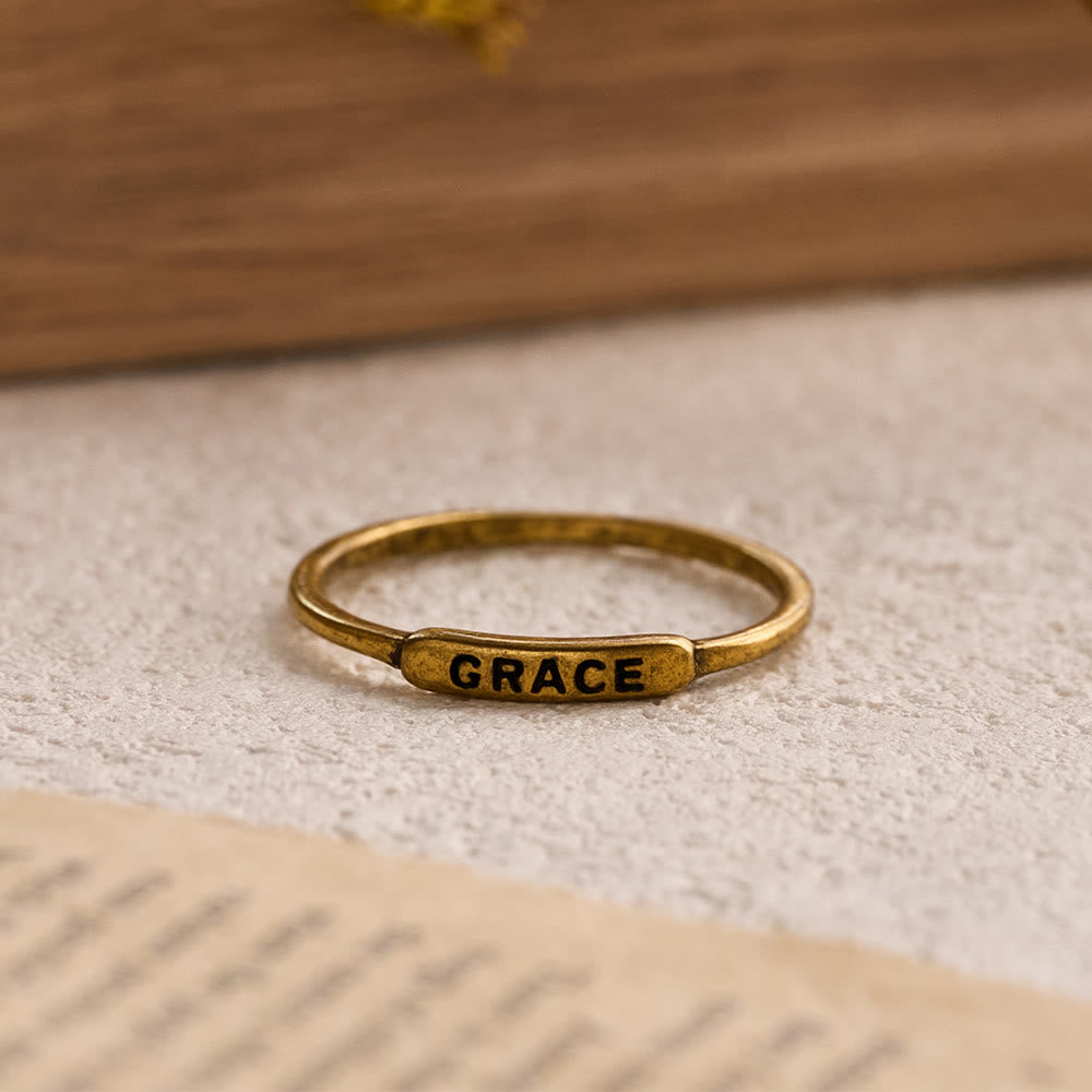 FREE Today: Refined Stackable Ring Set with Engraved BLESSED/FAITH/HOPE Text: An Emblem of Quiet Devotion - image 9