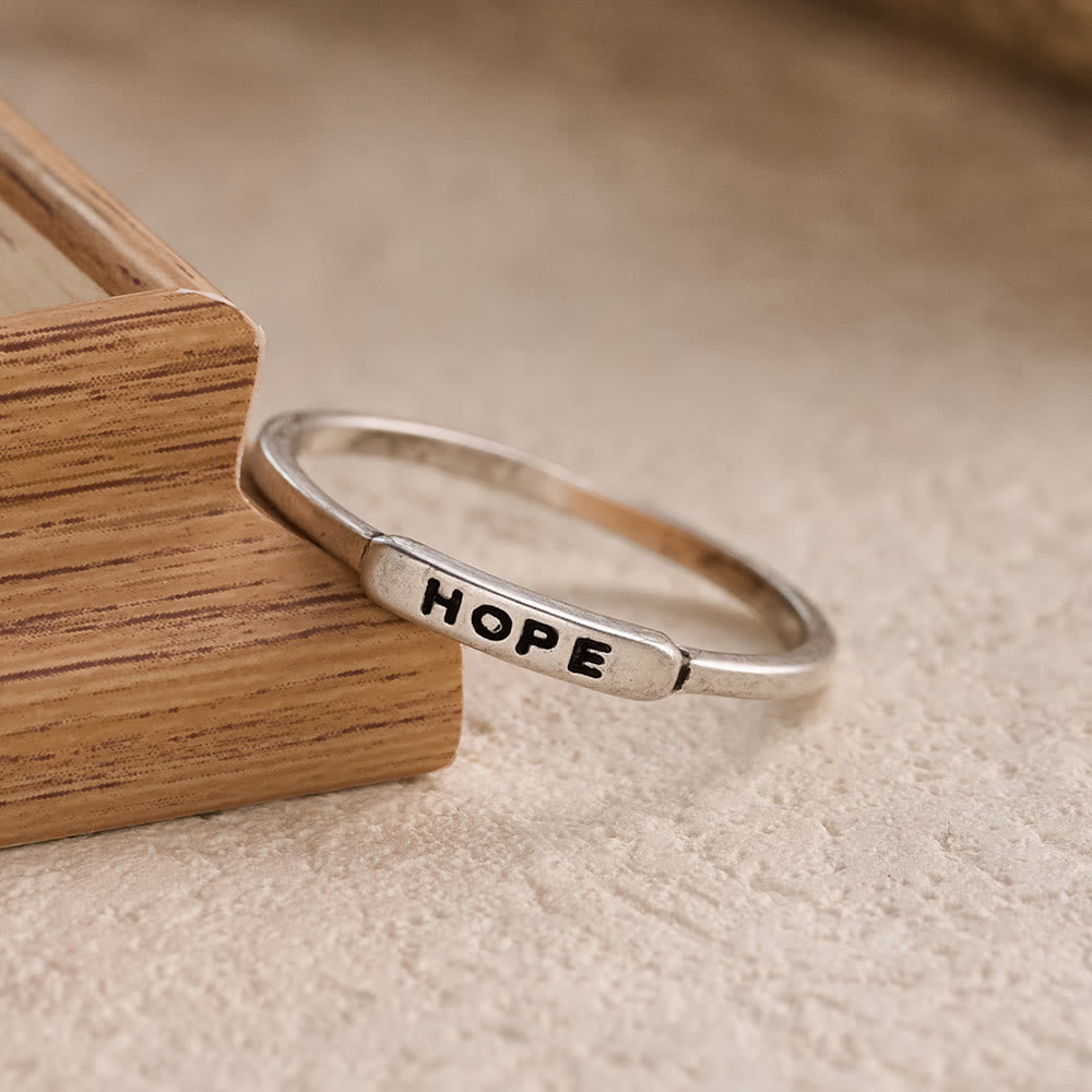 FREE Today: Refined Stackable Ring Set with Engraved BLESSED/FAITH/HOPE Text: An Emblem of Quiet Devotion - image 4