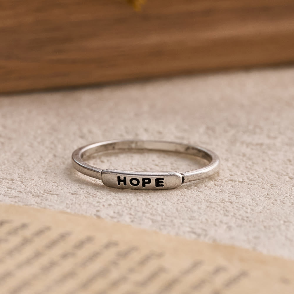 FREE Today: Refined Stackable Ring Set with Engraved BLESSED/FAITH/HOPE Text: An Emblem of Quiet Devotion - image 3