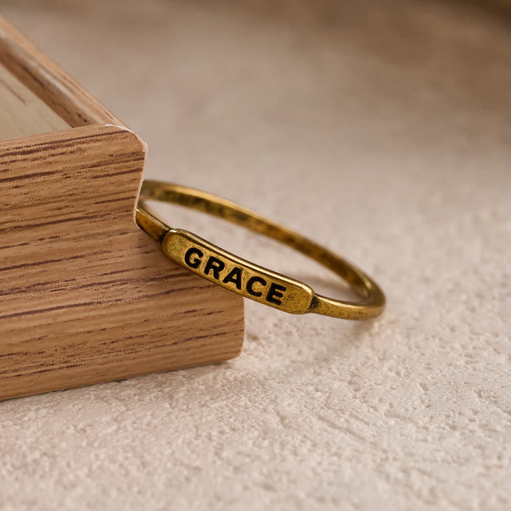 FREE Today: Refined Stackable Ring Set with Engraved BLESSED/FAITH/HOPE Text: An Emblem of Quiet Devotion - image 10