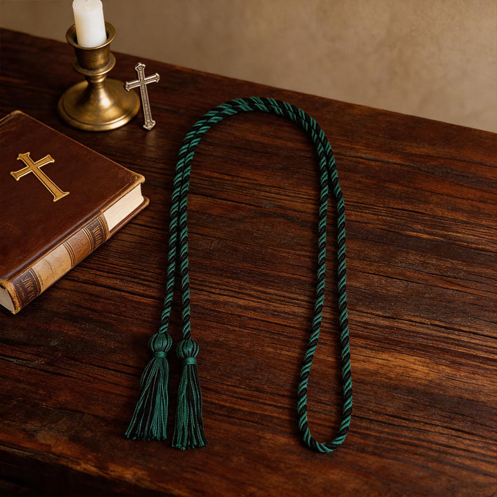 Christianartworkshop Clergy Cincture with Ornate Tassel Accents: A Symbol of Priestly Vocation - image 9
