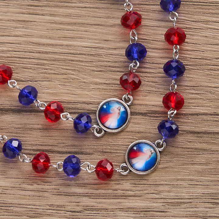 FREE Today: Vibrant Divine Mercy Rosary with Colored Beads: A Reminder of Heavenly Grace - image 4