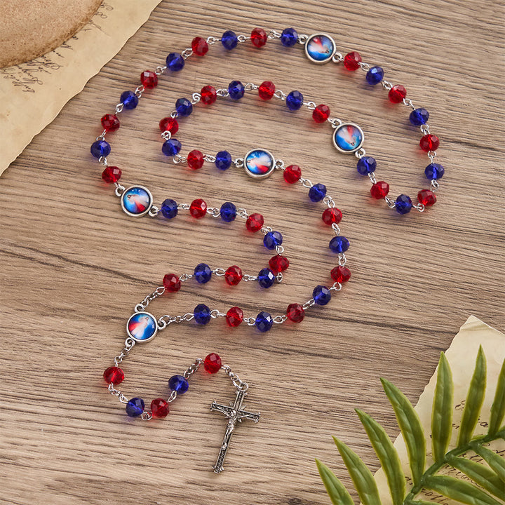 FREE Today: Vibrant Divine Mercy Rosary with Colored Beads: A Reminder of Heavenly Grace - Divine Mercy Rosary - image 0