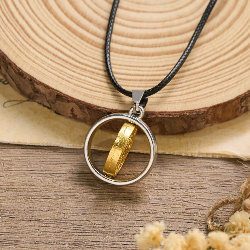 Christianartworkshop Rotatable St. Benedict Medal Two-Tone Pendant Necklace: A Symbol of Divine Protection - image 1