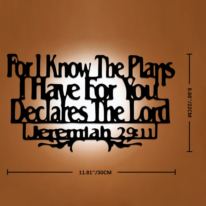 Christianartworkshop Jeremiah 29:11 For I Know The Plans I Have For You Metal Wall Decor: A Promise of Hope - 8.66''*11.81''*0.04"/22*30*0.1cm - image 6