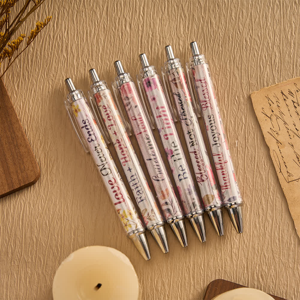 Christianartworkshop Floral Cross Motivational Pens & Bible Verse Notebooks Gift Set - image 11
