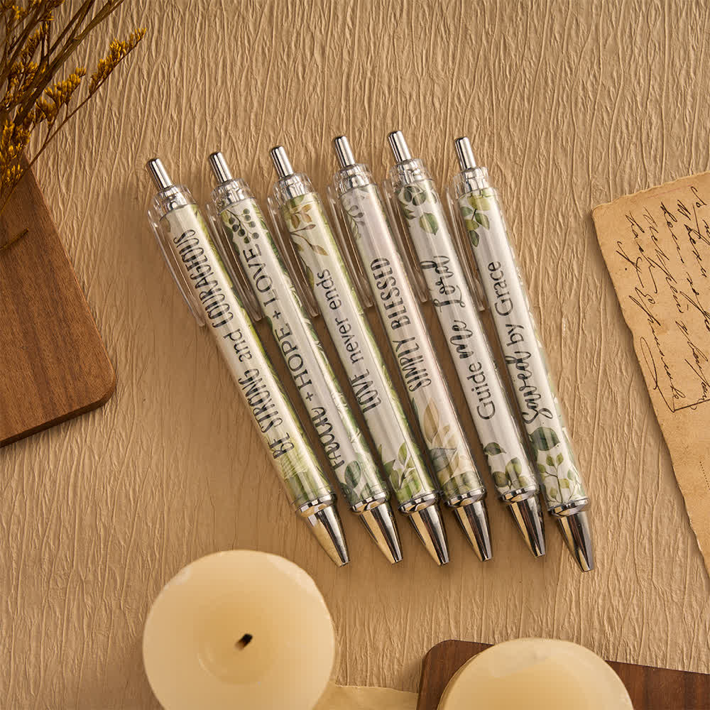Christianartworkshop Floral Cross Motivational Pens & Bible Verse Notebooks Gift Set - image 28
