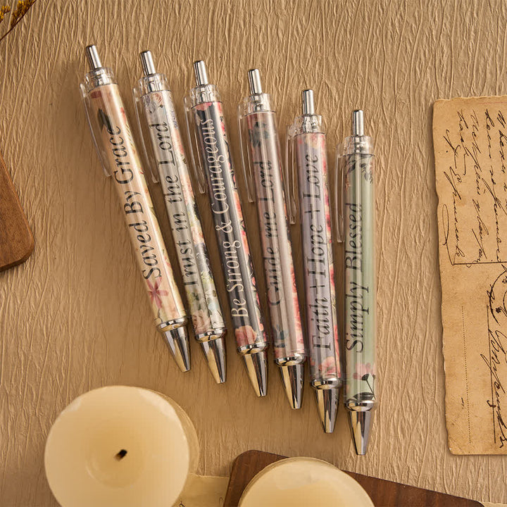 Christianartworkshop Floral Cross Motivational Pens & Bible Verse Notebooks Gift Set - image 32