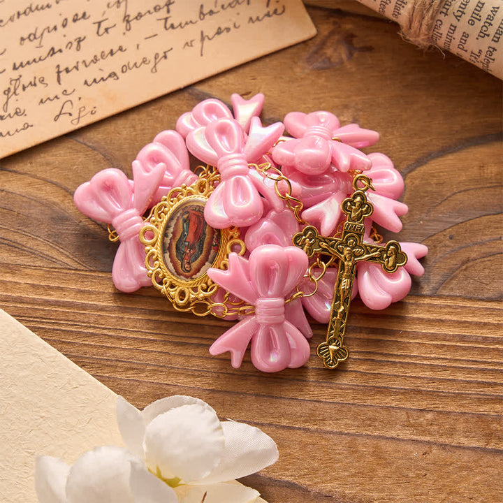 FREE Today: Our Lady of Guadalupe Pink Bow Rosary: Carry Her Gentle Blessings - image 3