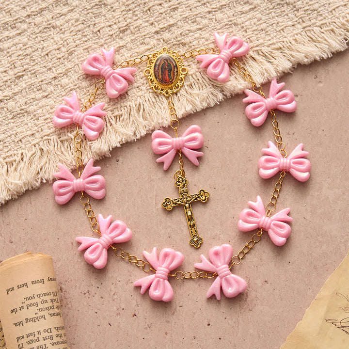 FREE Today: Our Lady of Guadalupe Pink Bow Rosary: Carry Her Gentle Blessings - image 5
